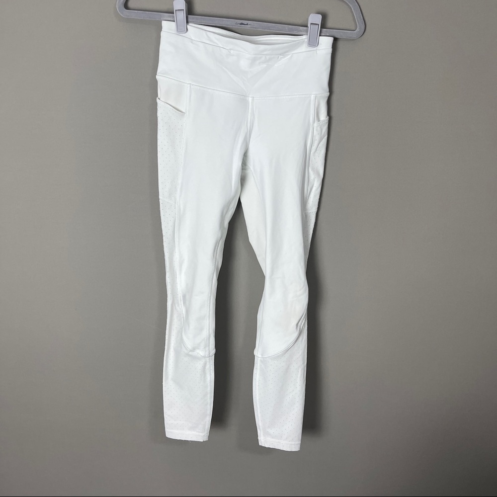 Lululemon White Leggings (Size 4)